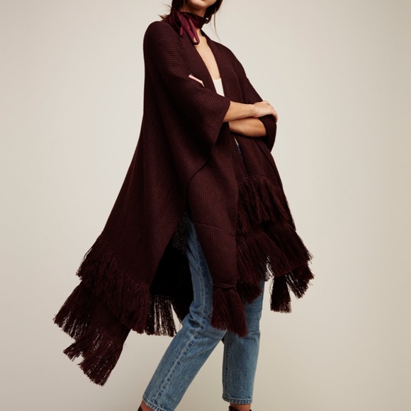 Free People Sweaters - Free People Solstice Ribbed Fringe Kimono